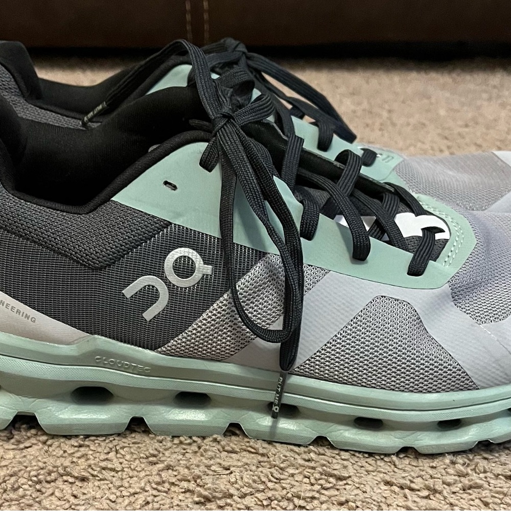 On Cloudrunner Men's Size 10 Alloy Moss Lace Up Athletic Running 46.99021 VGUC - Picture 5 of 8